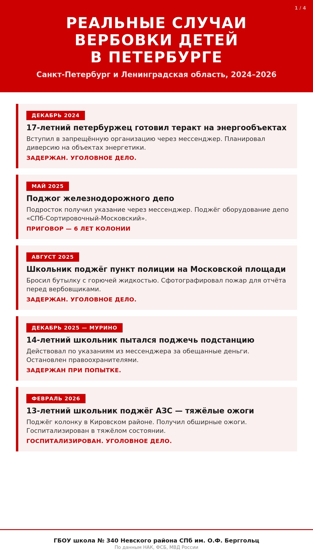 Памятка 1 Случаи вербовки СПб